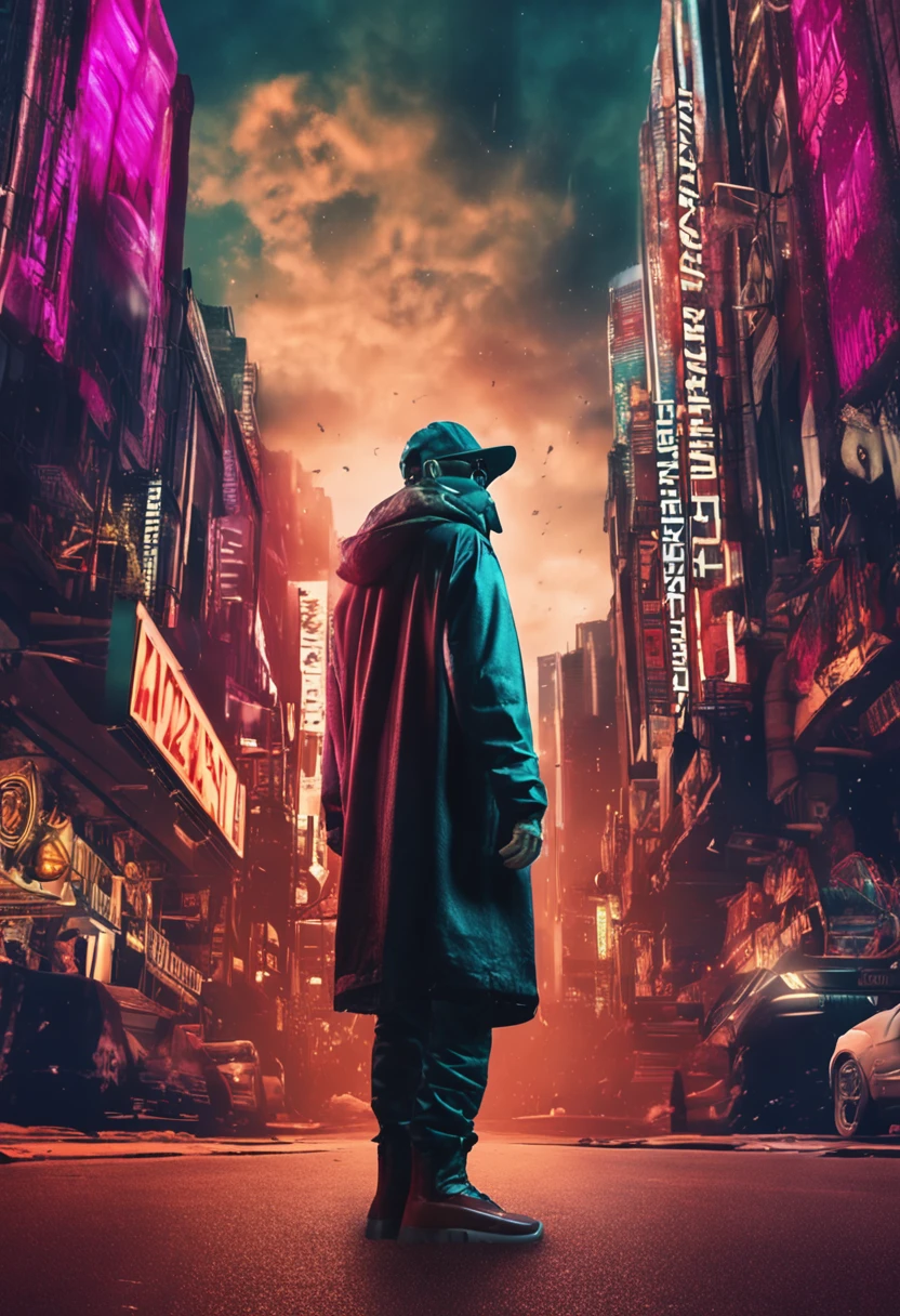 mtu，wearing hat。，Wear a mask。，code，The world of number signs，Matrix style，background inside dark，ultra-realistic realism，cinmatic lighting，projected inset，UHD，super detailing，best qualtiy