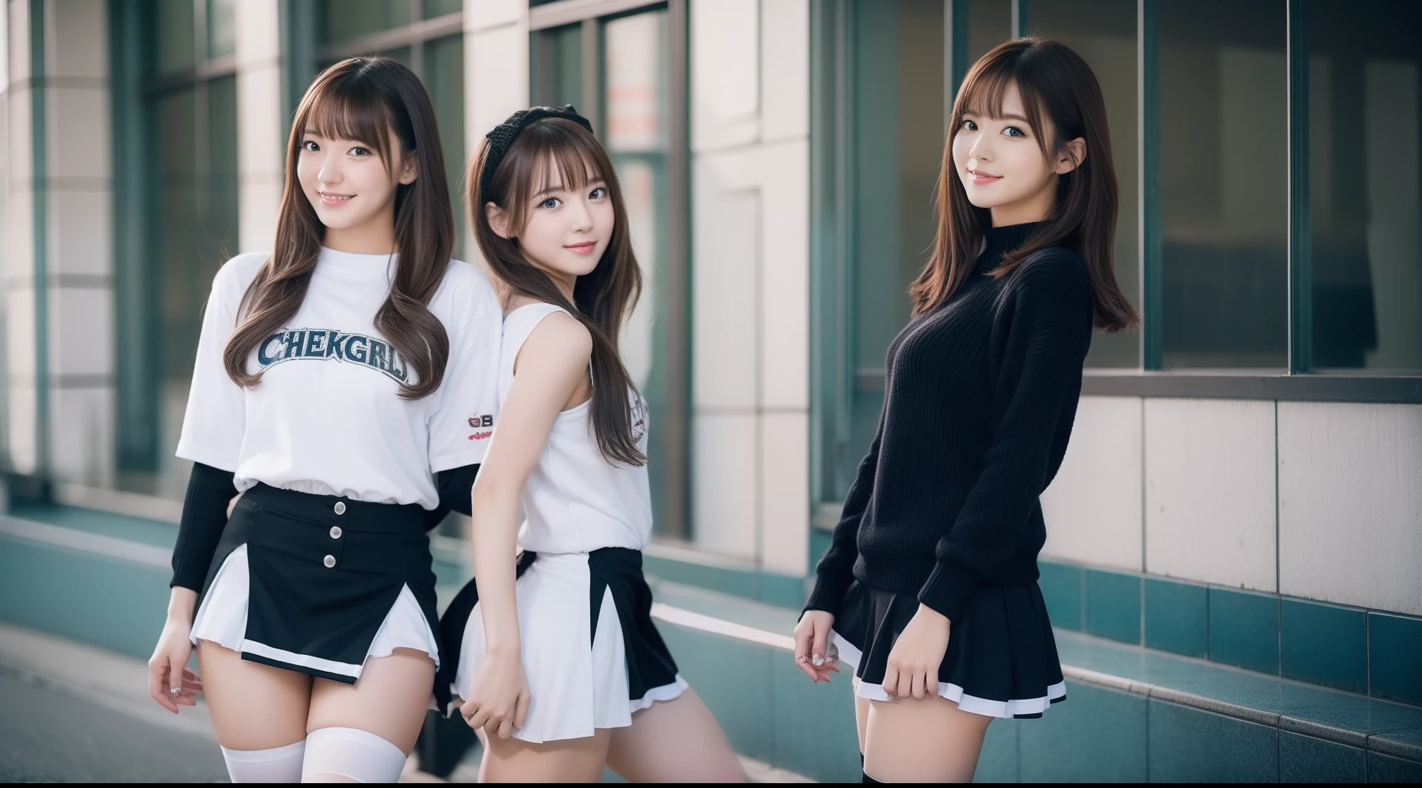 Cheergirl in miniskirt２０age