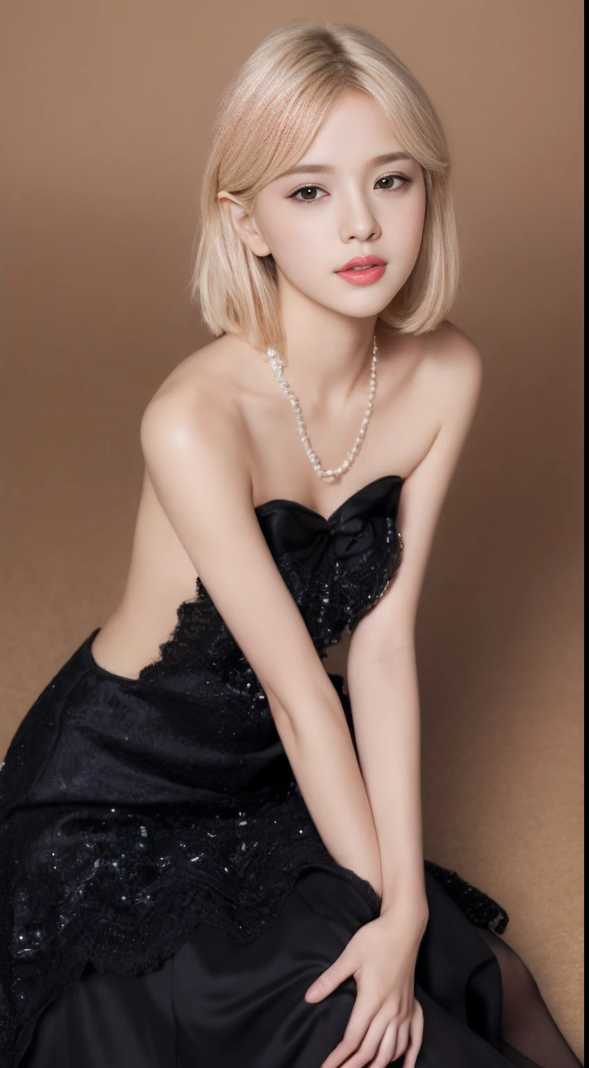 ((An ultra-high picture quality、top-quality、8k picture、masterpiece:1.3))、Crisp focus:1.2、Beautiful woman with perfect body shape:1.4、The most beautiful face、Super Slender、abdominals:1.2、((Pink and blonde hair、short-cut、Beautiful and big breasts:1.2、tchibi、)Best Pink Blonde Hair、)、Perfect pink and blonde hair、Perfect short hair、a wet body:1.5、Very delicate skin texture、A detailed eye、二重まぶた、German、15yo student、German beauty at 15 years old、Perfect five-finger、Delicate and perfect hands、perfect arms、perfect leg、perfect foot、night city background、Inside a luxury cabaret、perfect eyes、Perfect makeup、red-lips、A slight smil、open the legs widely、Delicate hair、skinny body、Ganimata leg opening、Hands behind the body、bich、high quality make up、Gorgeous and elegant hair、Bewitching face、Best Makeup、The cutest beauty in the world、Best Hair Styling、Stylish hair and makeup、The cutest in the world、(Gorgeous and elegant finest black dresses、)Finest pink dresses、Wear hair ornaments、Simple piercing、Glamorous atmosphere、Wear high-heeled shoes、Wear a luxurious necklace、Short stature、tchibi、Infant face、Wearing the most glittering luxury bracelet、Wearing a diamond anklet、Gentle face、Perfect young face、Innocence、Overall dark、Full Lolita Face、a baby face、Sexy Cabaret Cast、Sexy face、Sexy little girl、Chic and classy dresses、Everything is very beautiful、Lace luxury panties look perfect、Finest Long Dresses、Interior background of the cabaret、Luxury Pearl Necklace、Thin thin eyebrows、Young German 15 years old、