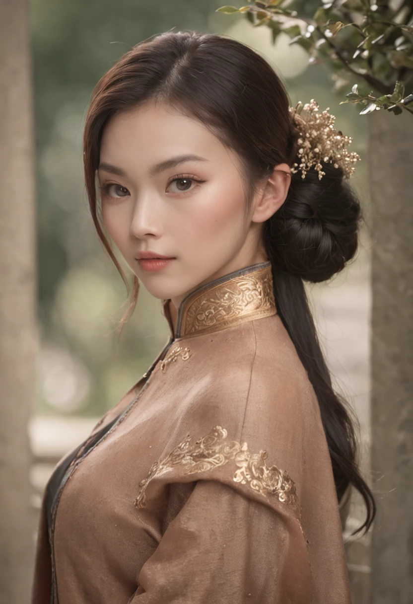 Chinese girl all over,huge-breasted:1.7