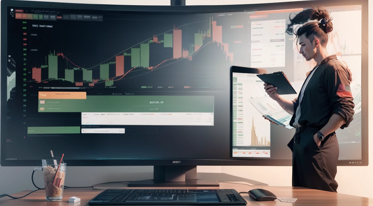 Chart screen showing price movements