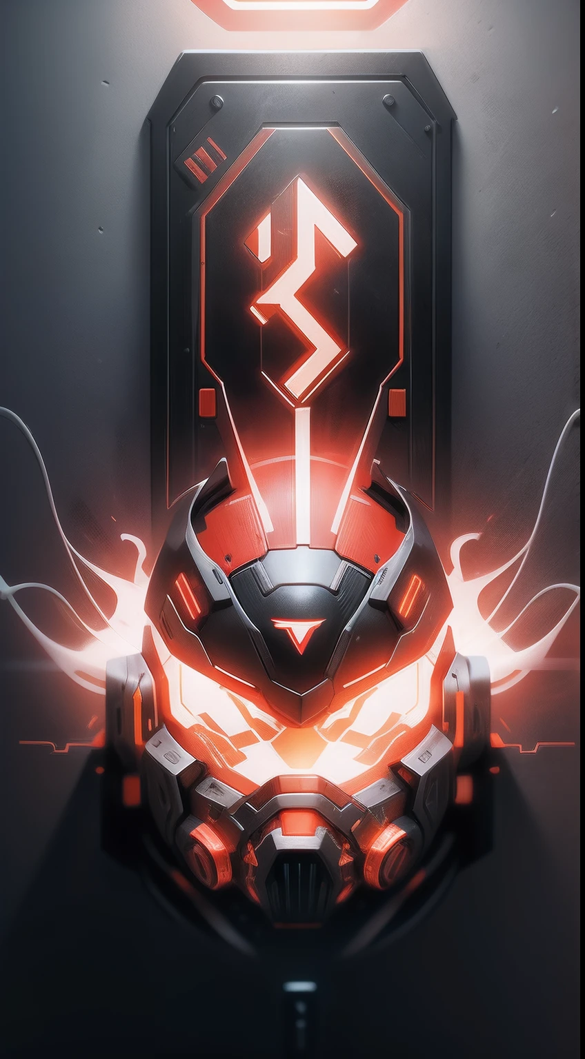 A bold one, An electrical sign with the charging lettering in black and red lightning radiates from it.