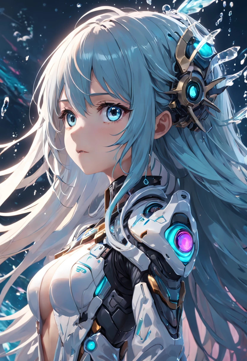 (extremely detailed CG unity 16k wallpaper:1.1), (Denoising strength: 1.45), (tmasterpiece:1.37), A spirit man half-turned into a jellyfish, Unreal Engine 5, Color grading, Hyper-detailed, beautifully color-coded, insanely details, Intricate details, beautifully color-graded, illusory engine, editorial photography, photoshoot, Shot on 70mm lense, degrees of freedom, 32K, Hyper-Resolution, Cinematic, Portrait photography, Ultra-wide angle, Depth of field, Depth of field, god rays, sparkle, glowing light