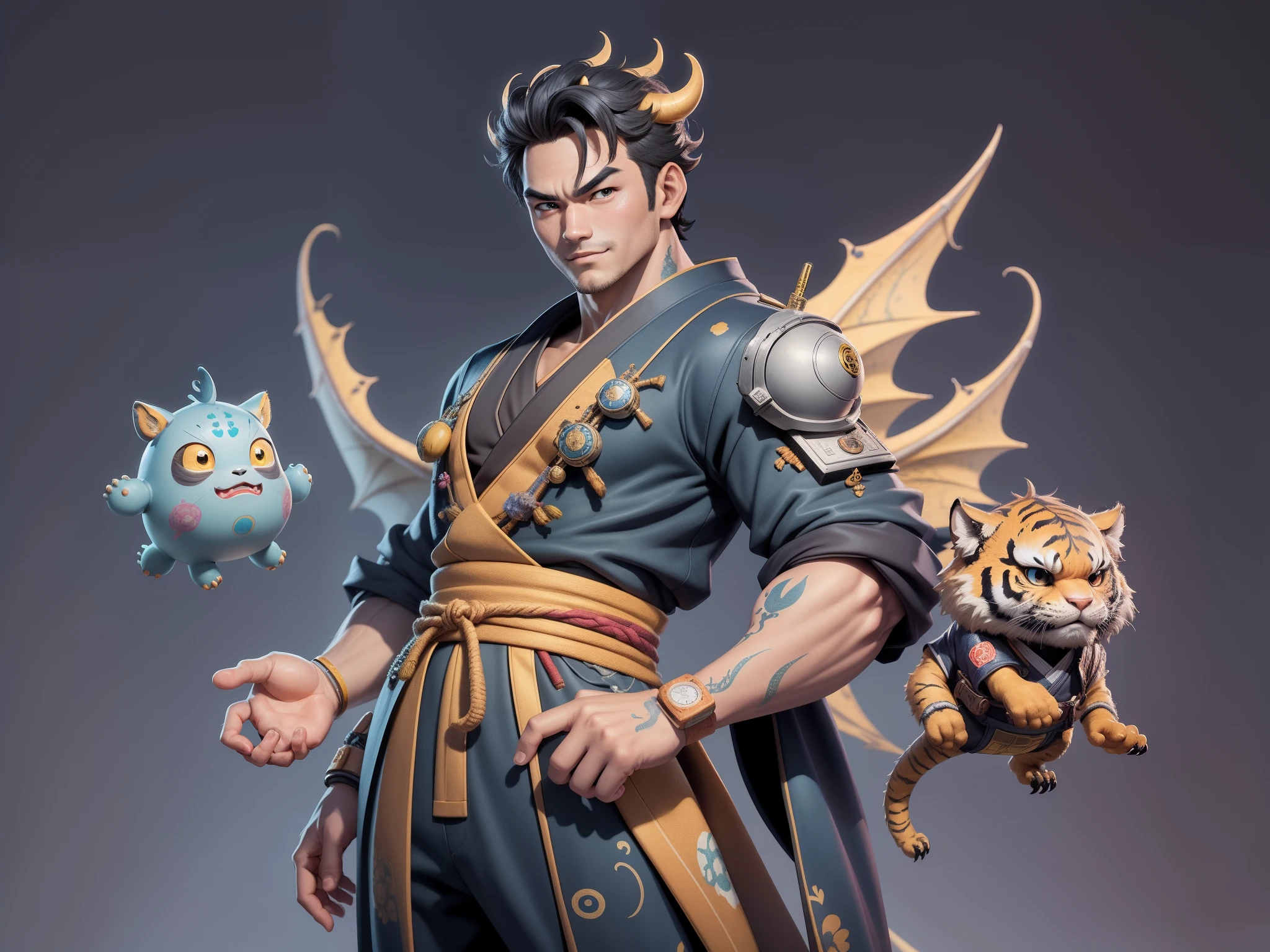 FUTURISTIC CHINESE DRAGON MAN --auto