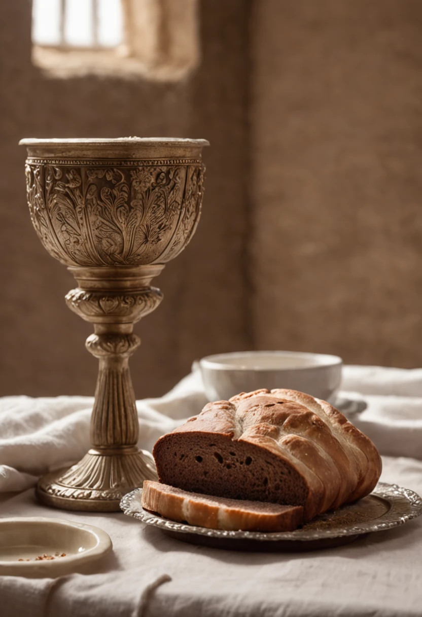 A visual representation of the new covenant established by Jesus at the Lord's Supper.imagem de copro inteirom, Ilustrações based
Religious realist Bibles.