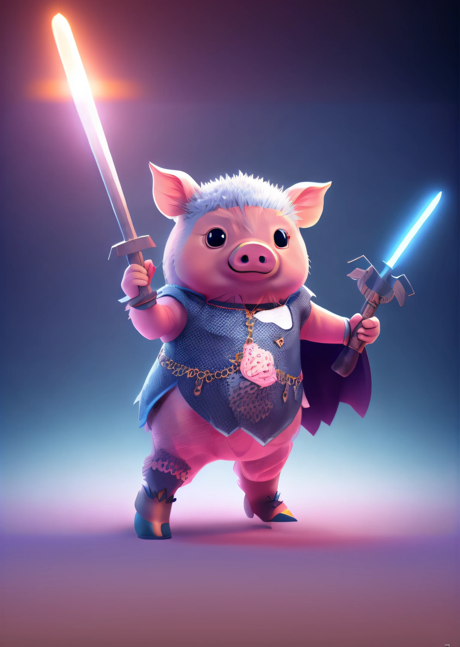 (full body standing), full body shot, full body, female pig madam in cute suit, pop art, pig madam character design, game character animation, high resolution photo, real high quality, fighting, wielding glowing axe, fighting, super resolution,. Happy Post Processing, dark world, depth of field, textures,, 8K, full body esbian2d game animation, close up portrait of man with gun and backpack, epic sci fi character art, epic sci fi character art, sci fi characters, sci fi characters, epic Spectacular sci-fi character art, cyberpunk character, full body 2d game animation, Mullins