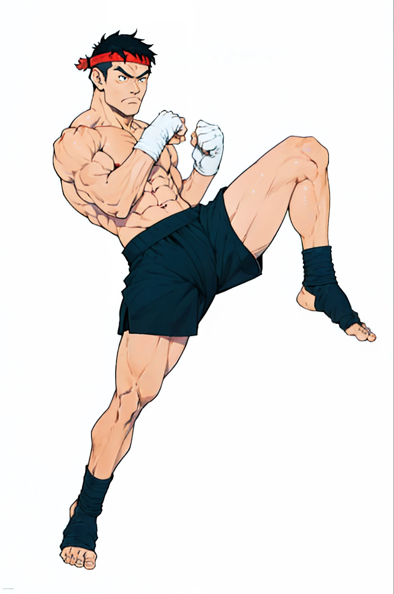 1man,masterpiece best quality, Chubby, Belly, Round face, from above, dynamic angle, messy hair, nipples, Casual clothes, Simple white background, perspective pose