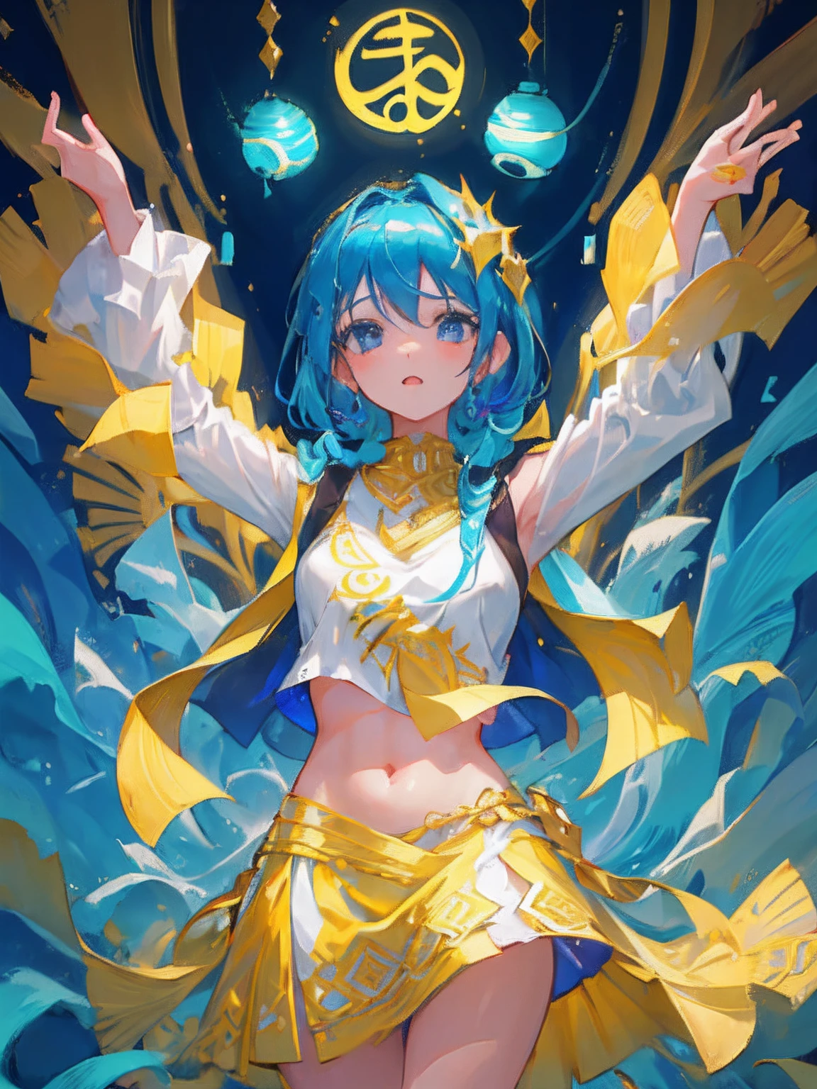 a hot young woman with massive breasts, long wavy hair covering her naked body, detailed face, beautiful eyes, beautiful lips, beautiful skin, fit body, muscular arms, outdoor beach setting, bright sunlight, ocean waves, sand, palm trees, blue sky, fluffy clouds, vibrant colors, hyper realistic, ultra detailed, 8k, photorealistic, intricate details, glossy skin, dynamic pose, glamorous, editorial fashion style