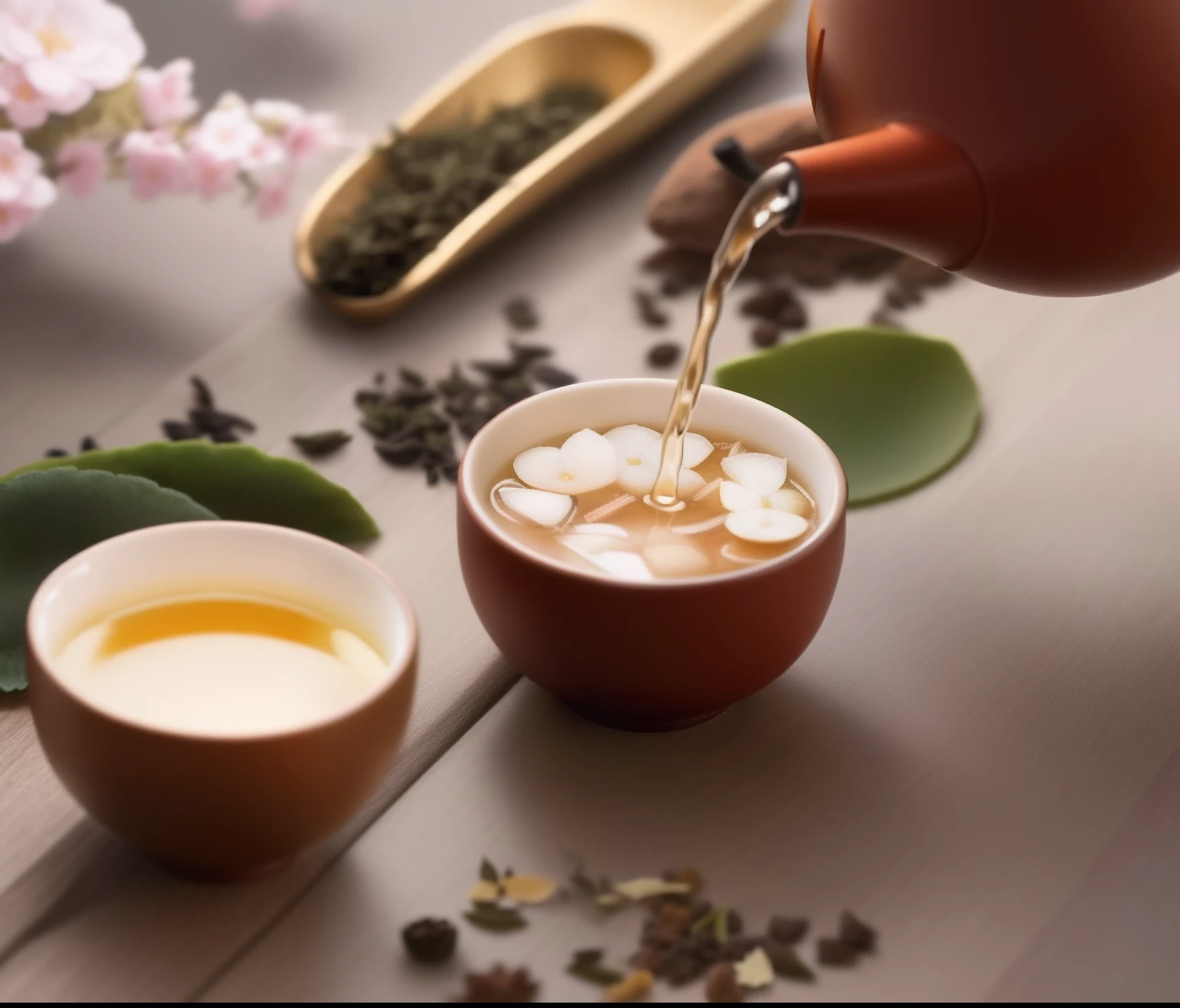 Close-up of a person pouring tea into a cup, tea ceremony scene, Green tea, shutter inventory, holding a boba milky oolong tea, Drinking tea, manuka, is tock, illustration], Tea, stock image, illustration!, ( Visually stunning, Is ((drink a tea)), inspired by Shūbun Tenshō