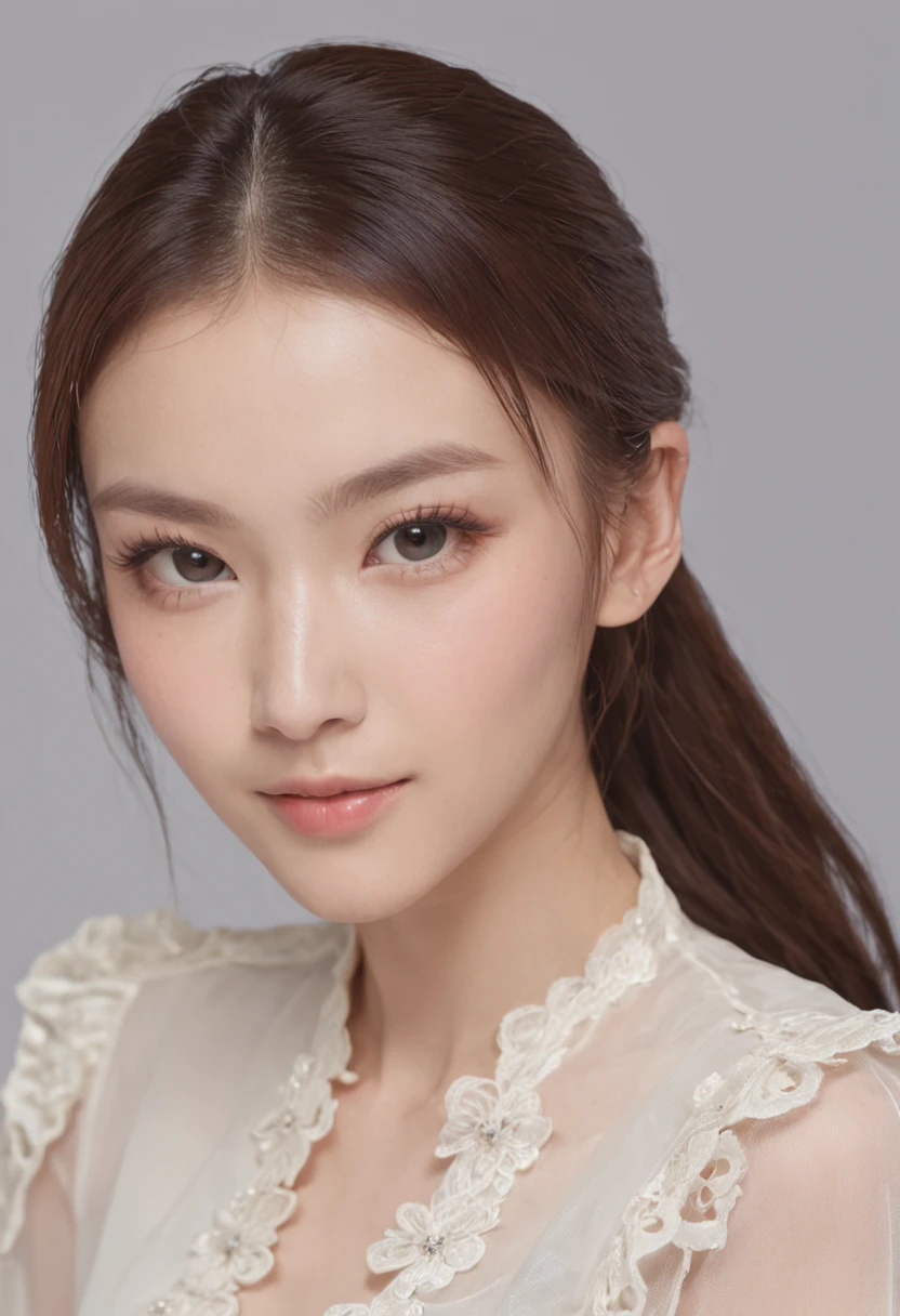 A delicate-looking girl with a high ponytail,She has bright eyes,The eyes are clear and firm。Her facial features are delicate,slightly upturned lips,With a hint of a sweet smile。Her face has soft lines,There is no excessive embellishment,But it exudes natural beauty。
Her hair is black and shiny,Long strands of hair that fall to the waist,Use a delicate leather band to tie them into a high ponytail。The ponytail is just right,It doesn't seem too tight,It doesn't seem too loose either。In the sunlight,Her ponytail shimmers with a charming sheen。
She dresses simply and generously,A white T-shirt paired with a pair of slim-fitting jeans,It shows her slender figure and elegant temperament。Her feet are on a pair of white sneakers,Looks vibrant。