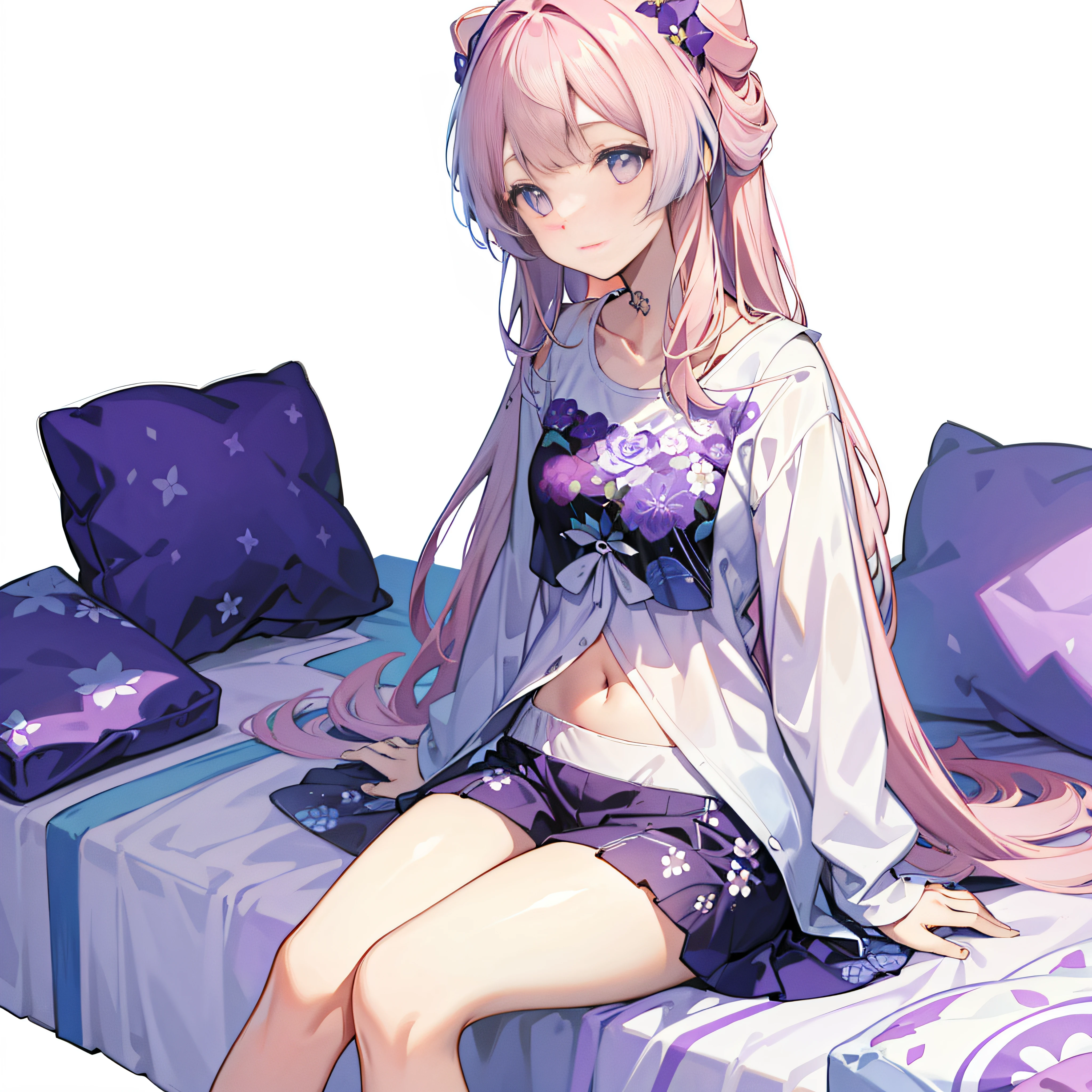 Purple hair girl painting、Glass mandarin orange earrings decorate both ears、Eye color: Ocean pink purple、Space Eyes、Inside the room、(((Giant orange shaped cushion)))、((Hugging on a cushion))、Sit down, long hair、Bun Hair、Cool and complicated, Hand holding sliced orange, A very happy expression with plenty of orange juice、((The syringe contains orange juice))、Very embarrassed、The best smile、Open your mouth wide、Grin、目はclose、((Purple and black dress))、((Syringe Shoulder Bag)), Fun and lively characters, close( Perfect Anatomy )、Beautiful, translucent white skin、A purple dress slightly damp with sweat、Underwear is visible、quality\(8K,非常に精細なCGユニットのwallpaper, masterpiece,High resolution,top-quality,top-quality real texture skin,Super two-dimensional,Increase the resolution,RAW Photos,最高quality,Very detailed,wallpaper,Ray-tracing,Golden Ratio\),[Browsing Caution]、White and orange theme、Everything is orange except for the outfit, hairstyle, and eye color.、barefoot,Love Hotel