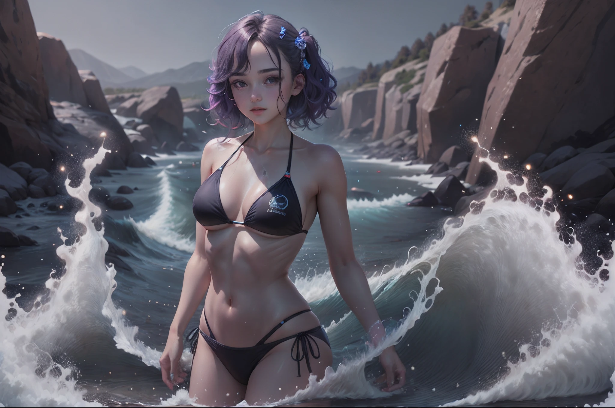 Teenage girl in bikini