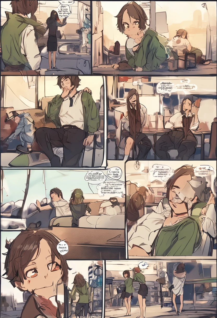 Anthropomorphic ice cream,Adventures,Manhwa Style,Storyboard,Masterpiece, ultraclear, extreme hight detail