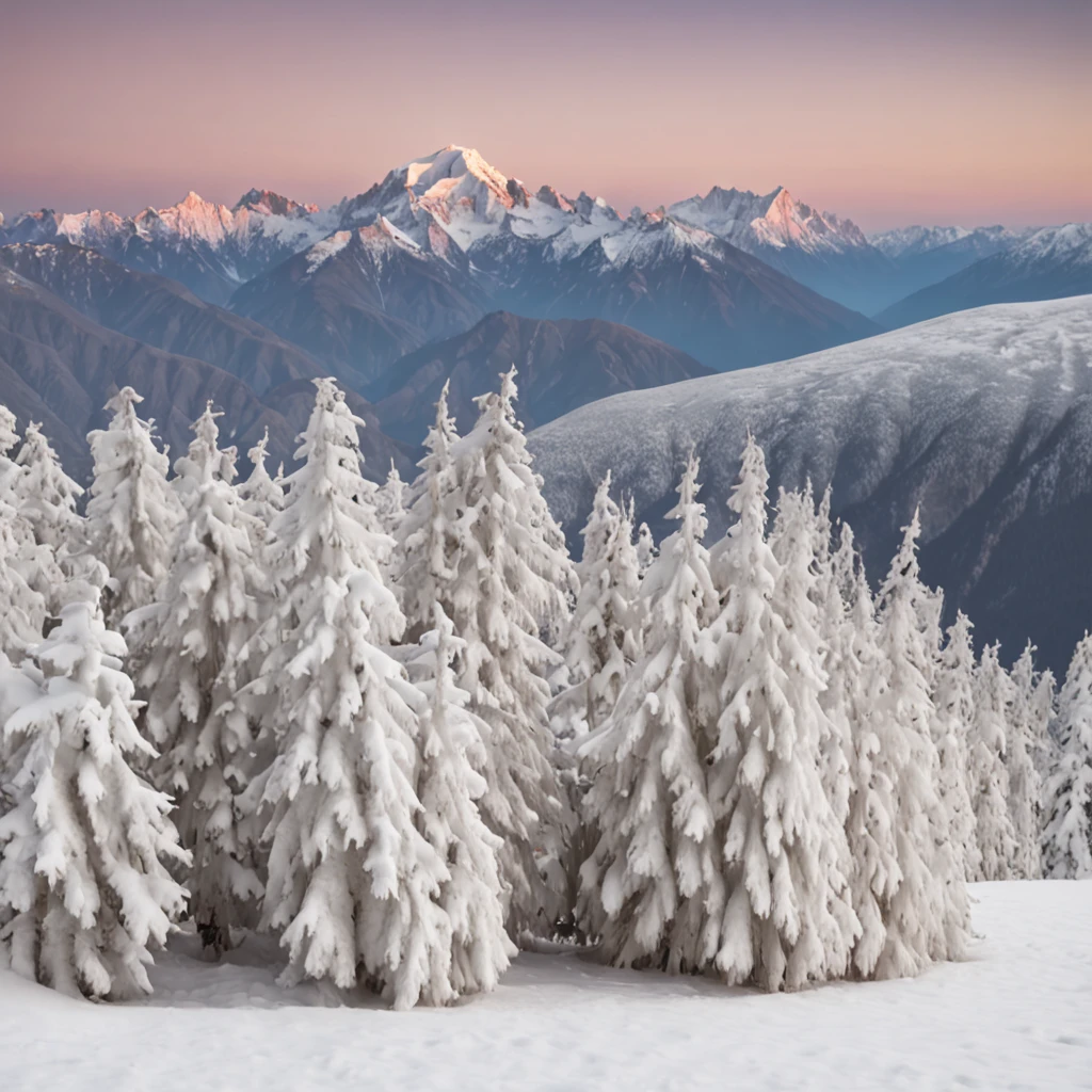 Stand on top of a snow-capped mountain,Enjoy stunning views