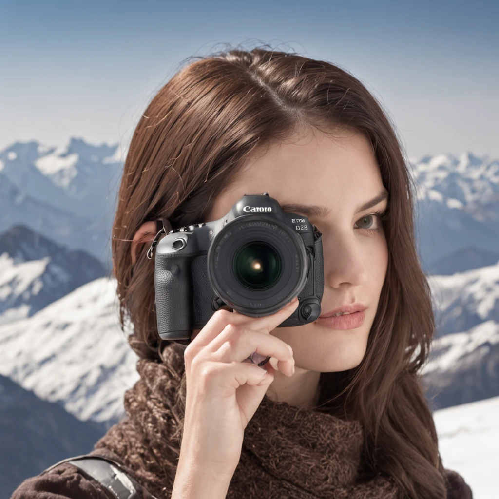 Stand on top of a snow-capped mountain，Enjoy the stunning views