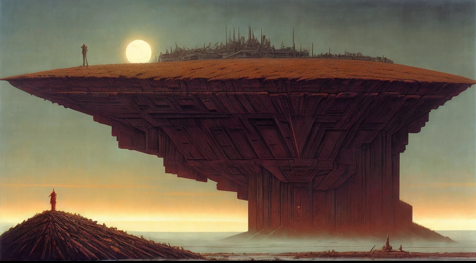 final of Evangelion, post apocalyptic, zdzislaw beksinski