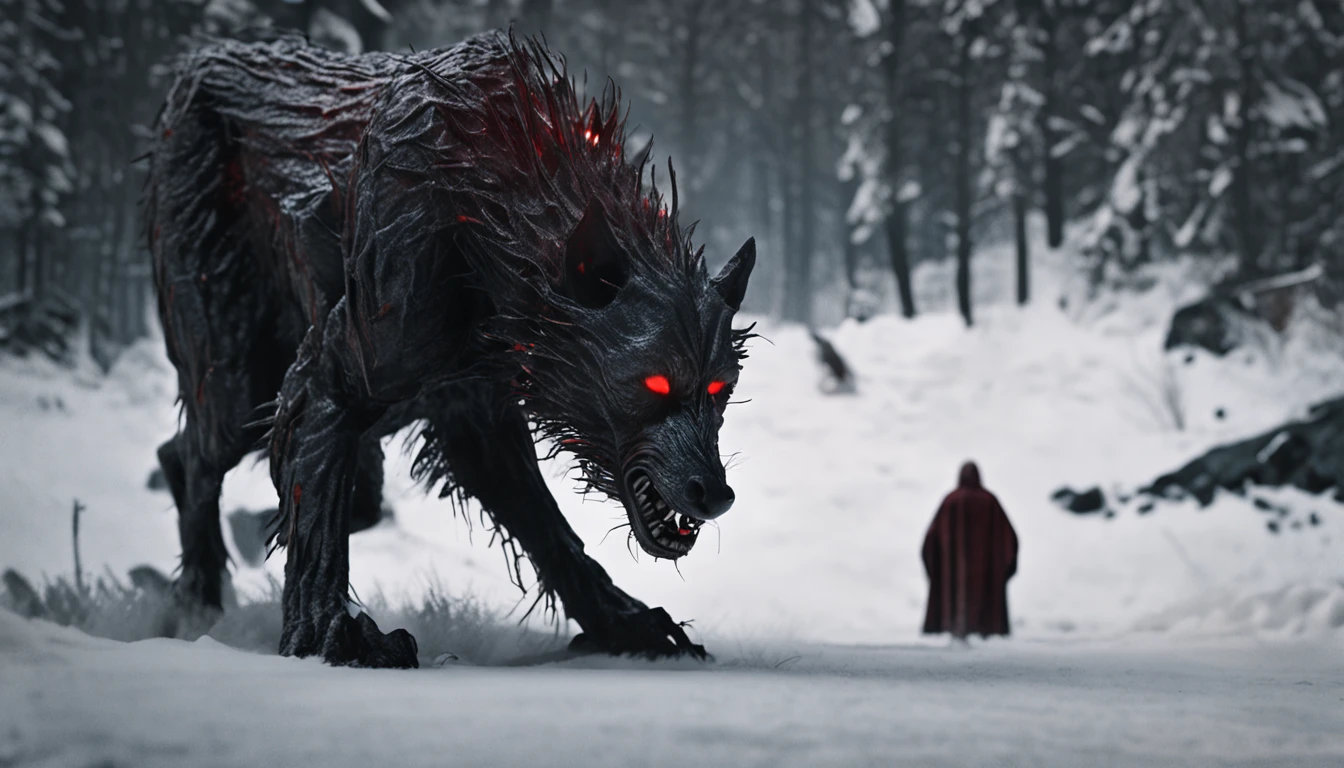 Beautiful vampires ahead, (Huge werewolves standing in the distance)，Forest at night，Bared fangs, full bodyesbian, Dramatic lighting, abstract expressionism, Metaphysical, expressionistic, Golden ratio,detail, Aesthetic, Octane rendering, Excellent composition, Natural texture, 8k oil, pain, Masterpiece, canon eos r4s 50