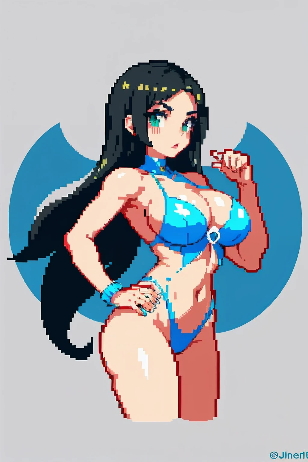 (obra-prima, qualidade superior, melhor qualidade), pixel, pixel art, 1girl, seios grandes,hentai