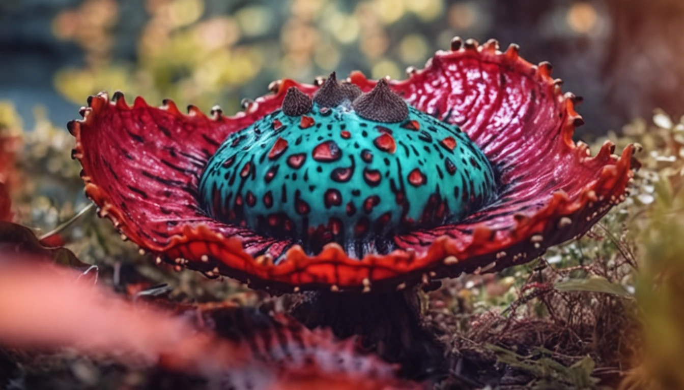 Rafflesia,hand painted style