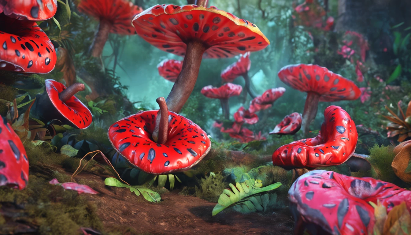 Rafflesia,hand painted style