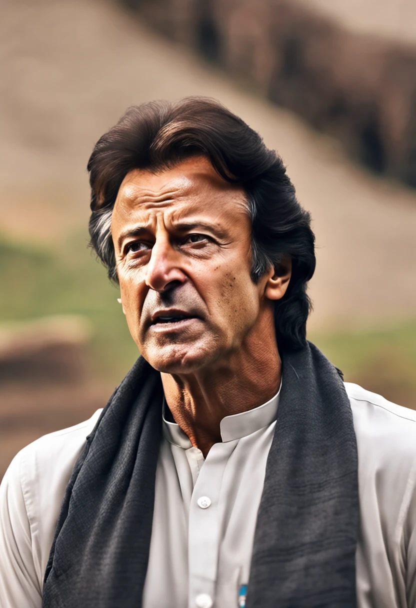 Former Pakistani Prime Minister Imran Khan In Jail Realistic Photo Hd Real Looking