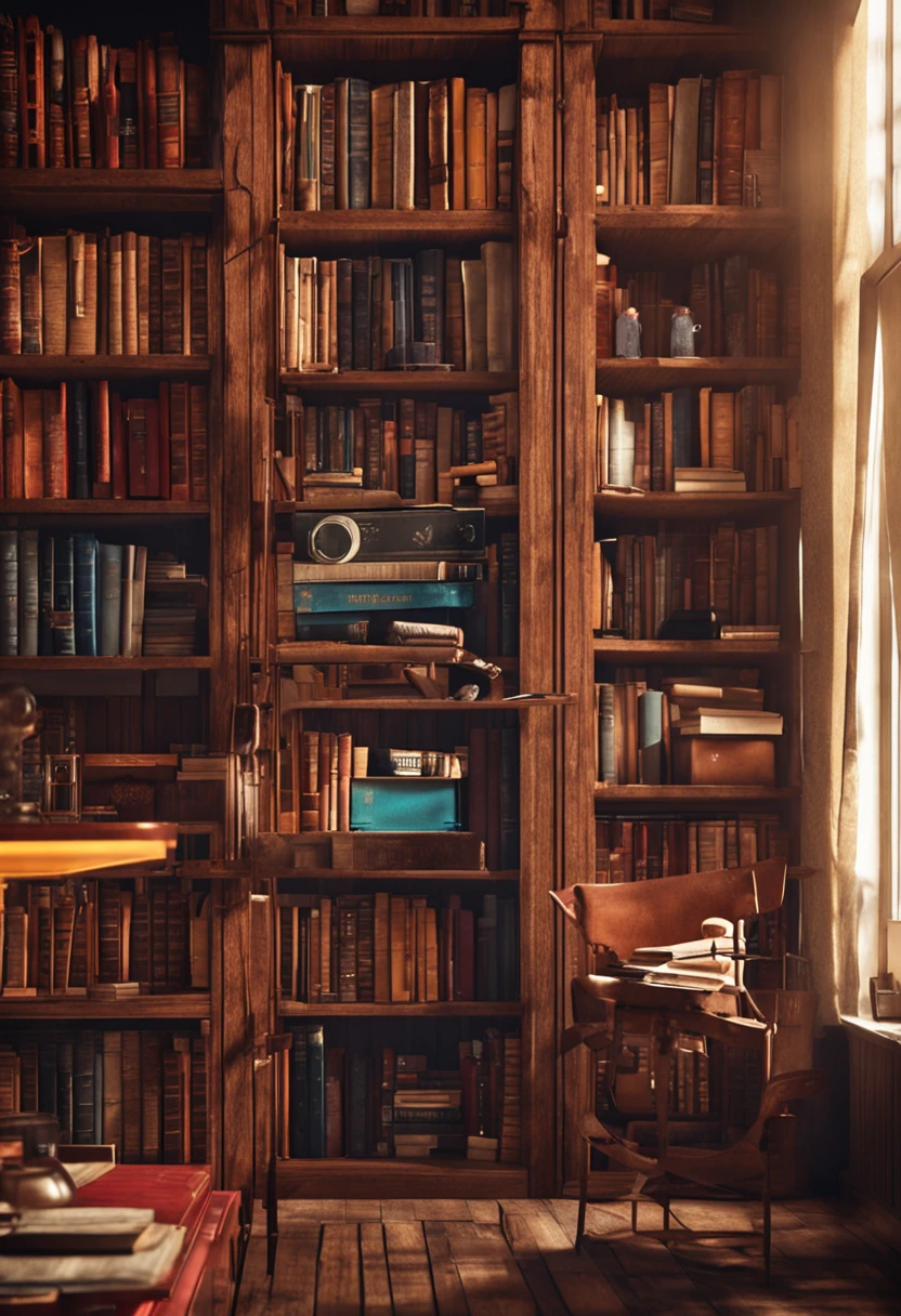 Books，droid，bookshelves