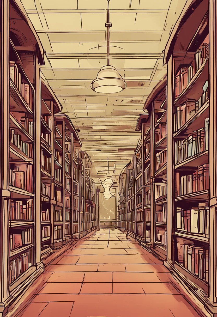 Library elements，droid，bookshelves，adolable，cartoony