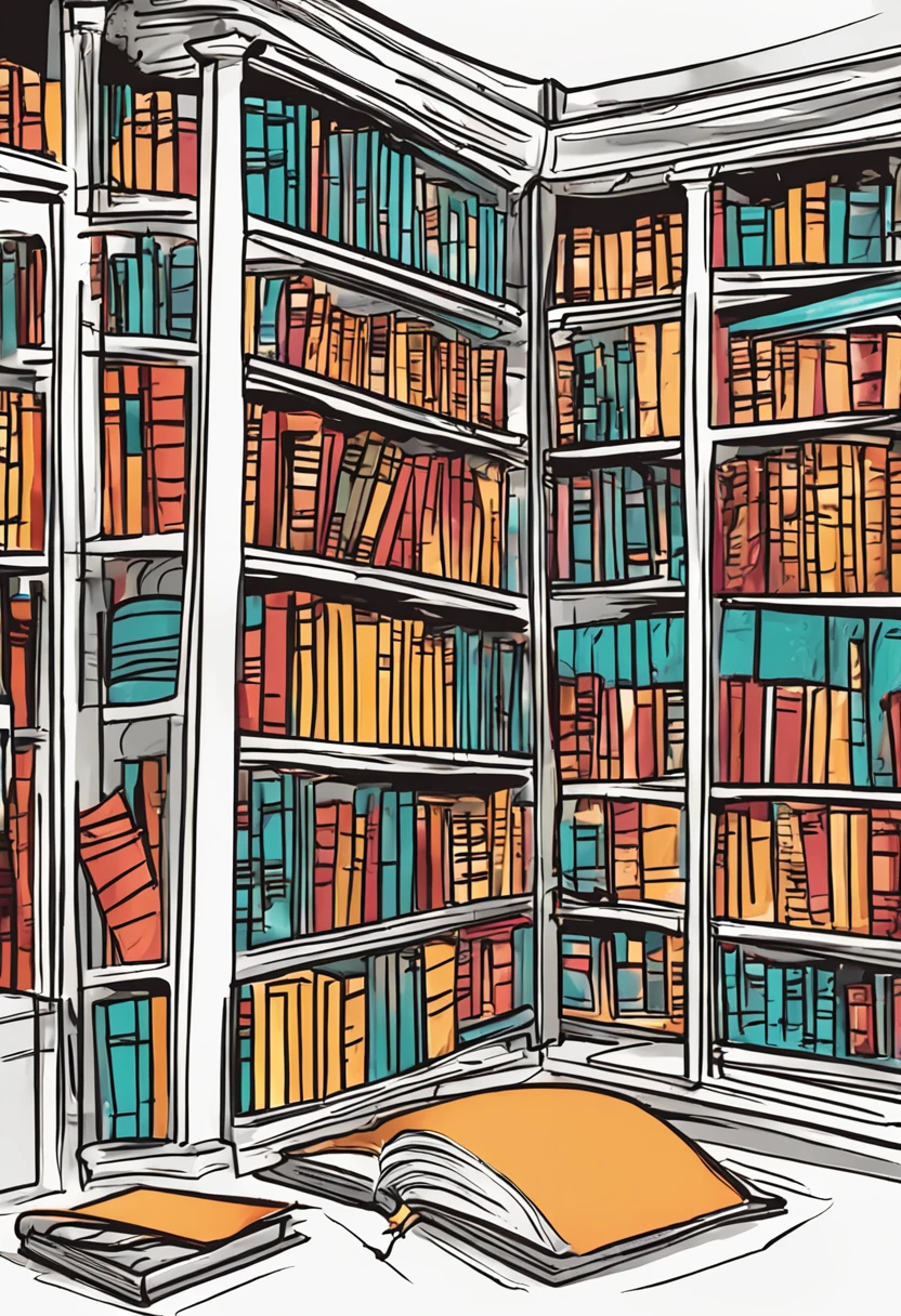 Library cartoon image