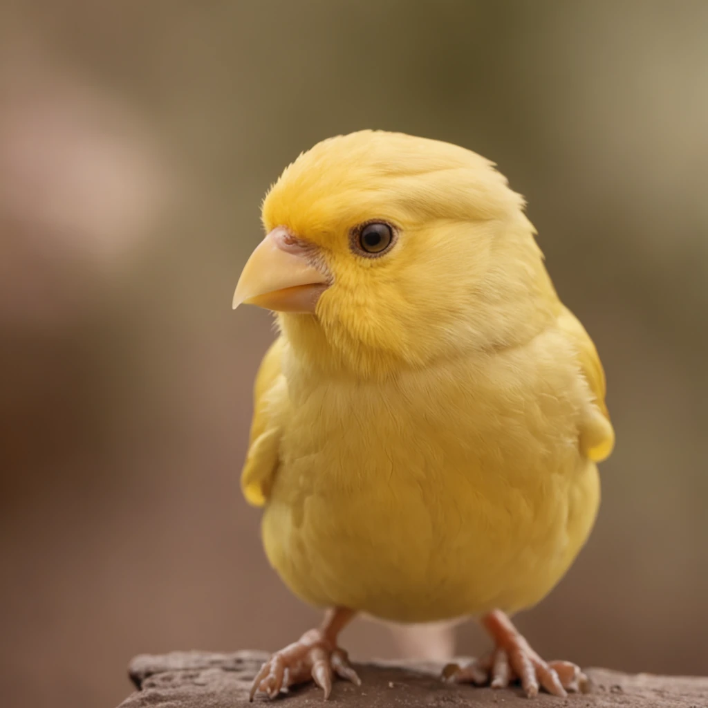 Cute canary in Disney movie style, Wear a hood, cinematic lightning, Deep inspection, ultra - detailed, 8K picture quality.