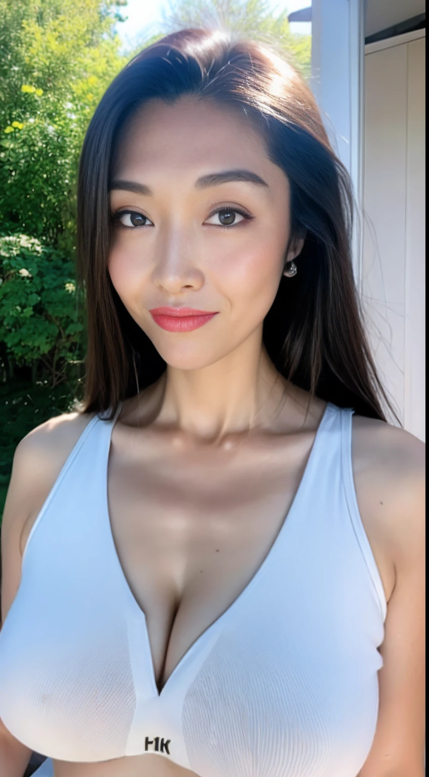 NSFW,((Best Quality, 8k, Masterpiece:1.3))),1Girl, Selfie:1.2,(Layer Cut, Big breasts:1.2),Beautiful Girl with Perfect Figure: 1.4, s,17 Yender Abs:1.2, Highly Detailed Face and Skin Texture, Detailed Eyes, Double Eyelids, long Hair, bukkake, outdoor, nsfw,