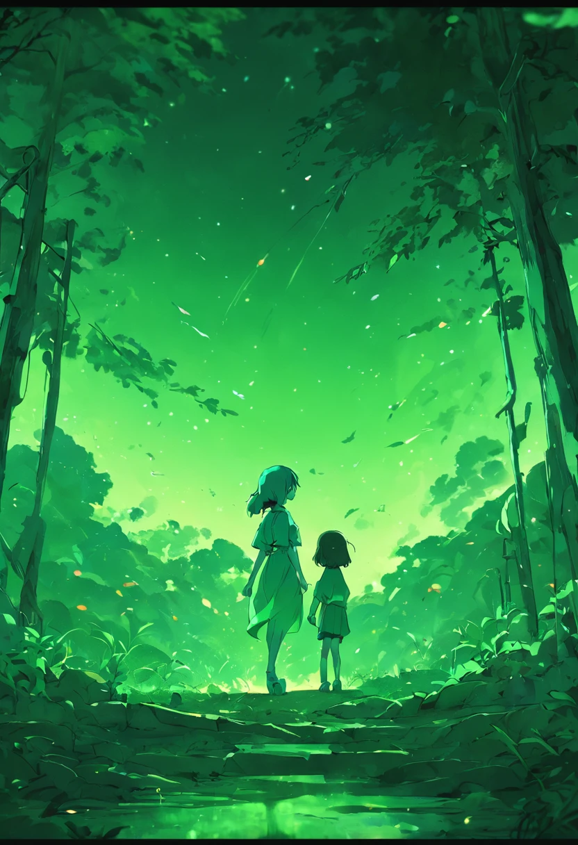 Fresh fresh green gradient