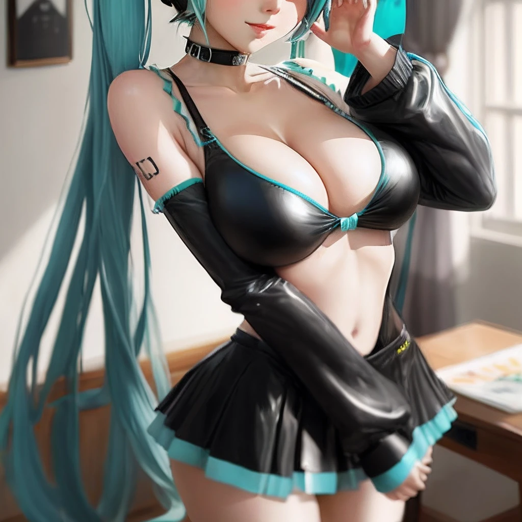 Big breasts Hatsune Miku，浴室