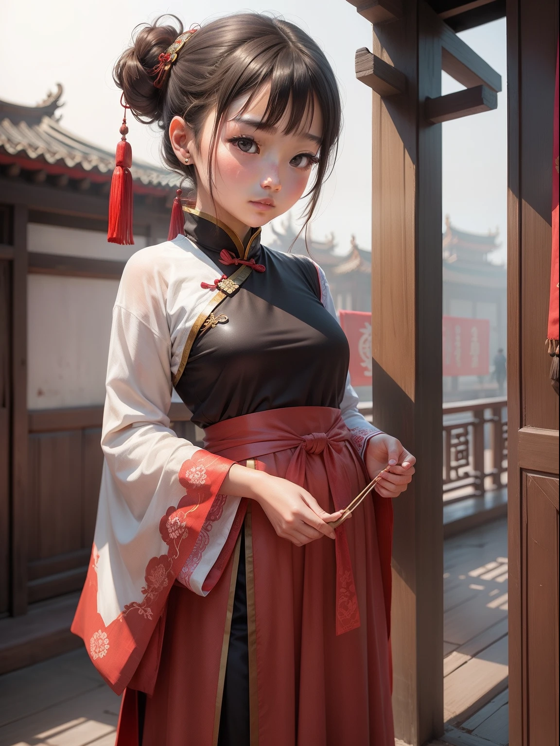 a girl, China, ancient, traditional