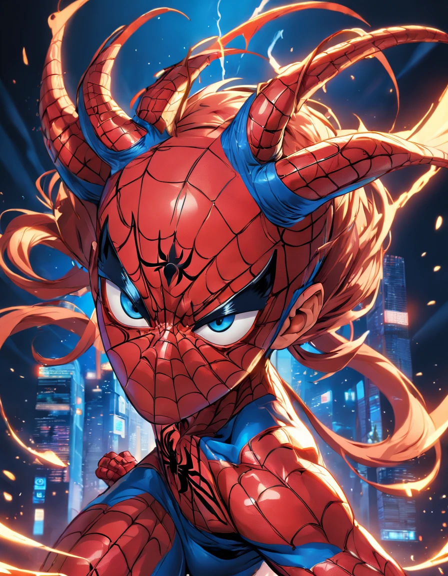 Spiderman, TM Samurai, intricate face details, poster style, icons, vibrant colors, vector style, digital art, 4K, intricate details, mesmerizing, professionally made, beautiful vector illustration, 12K resolution, 3D, all characters in detailed full body, highly detailed, vibrant, ultra high quality, Hyperrealism, Photorealism, octane render]