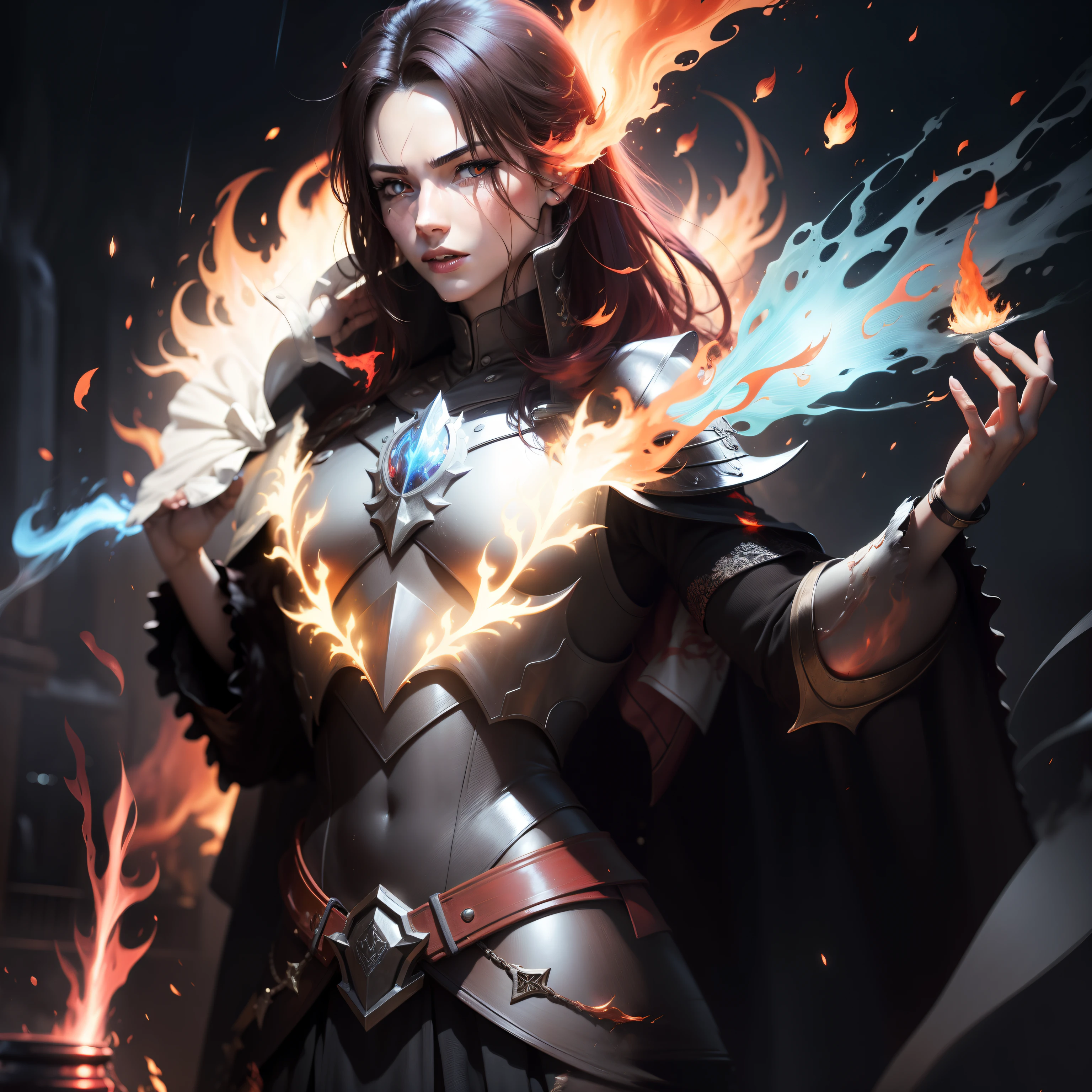 Flaming, burning, red, glowing, fire, magic