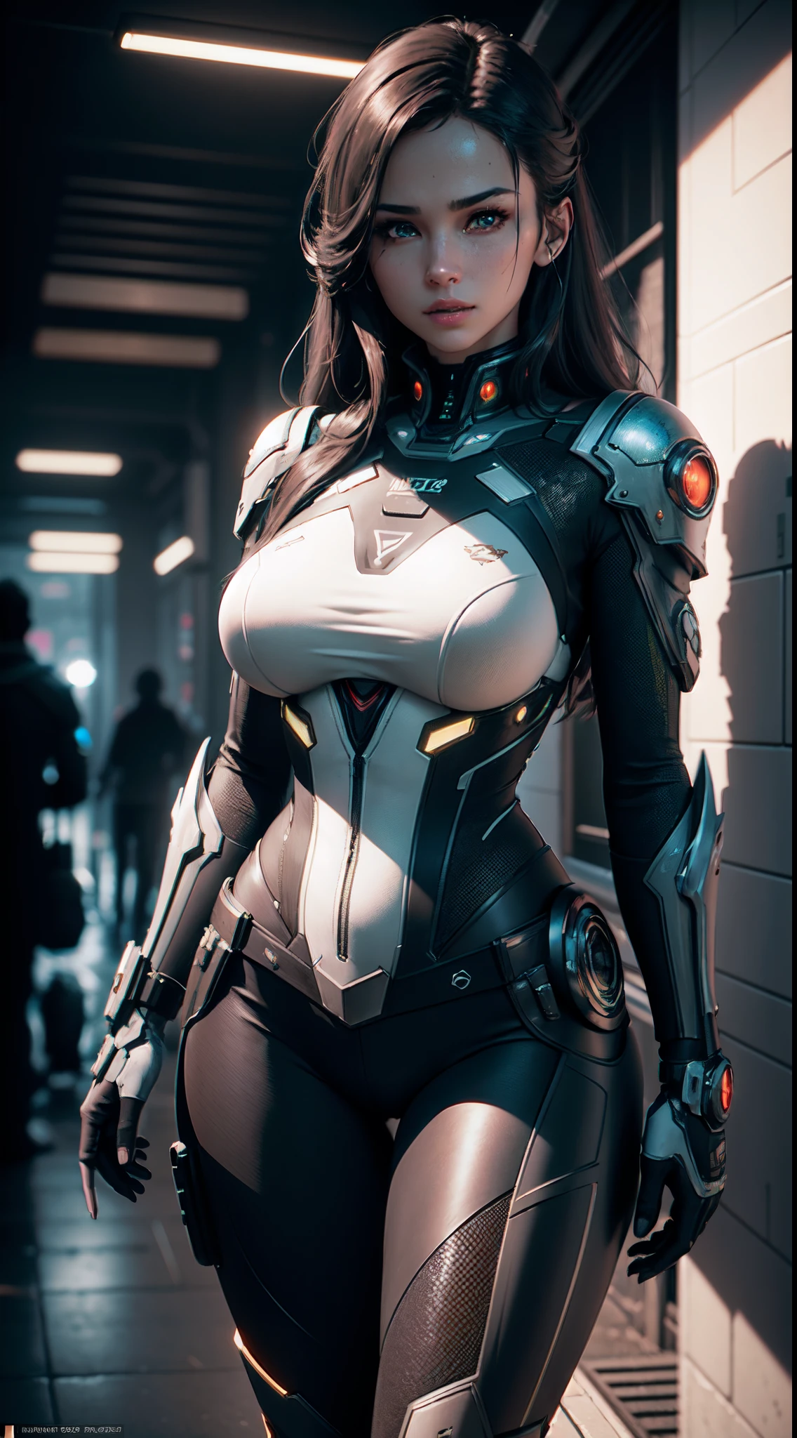 ((Best quality)), ((masterpiece)), (detailed:1.4), 3D, an image of a beautiful cyberpunk female,HDR (High Dynamic Range),Ray Tracing,NVIDIA RTX,Super-Resolution,Unreal 5,Subsurface scattering,PBR Texturing,Post-processing,Anisotropic Filtering,Depth-of-field,Maximum clarity and sharpness,Multi-layered textures,Albedo and Specular maps,Surface shading,Accurate simulation of light-material interaction,Perfect proportions,Octane Render,Two-tone lighting,Wide aperture,Low ISO,White balance,Rule of thirds,8K RAW,