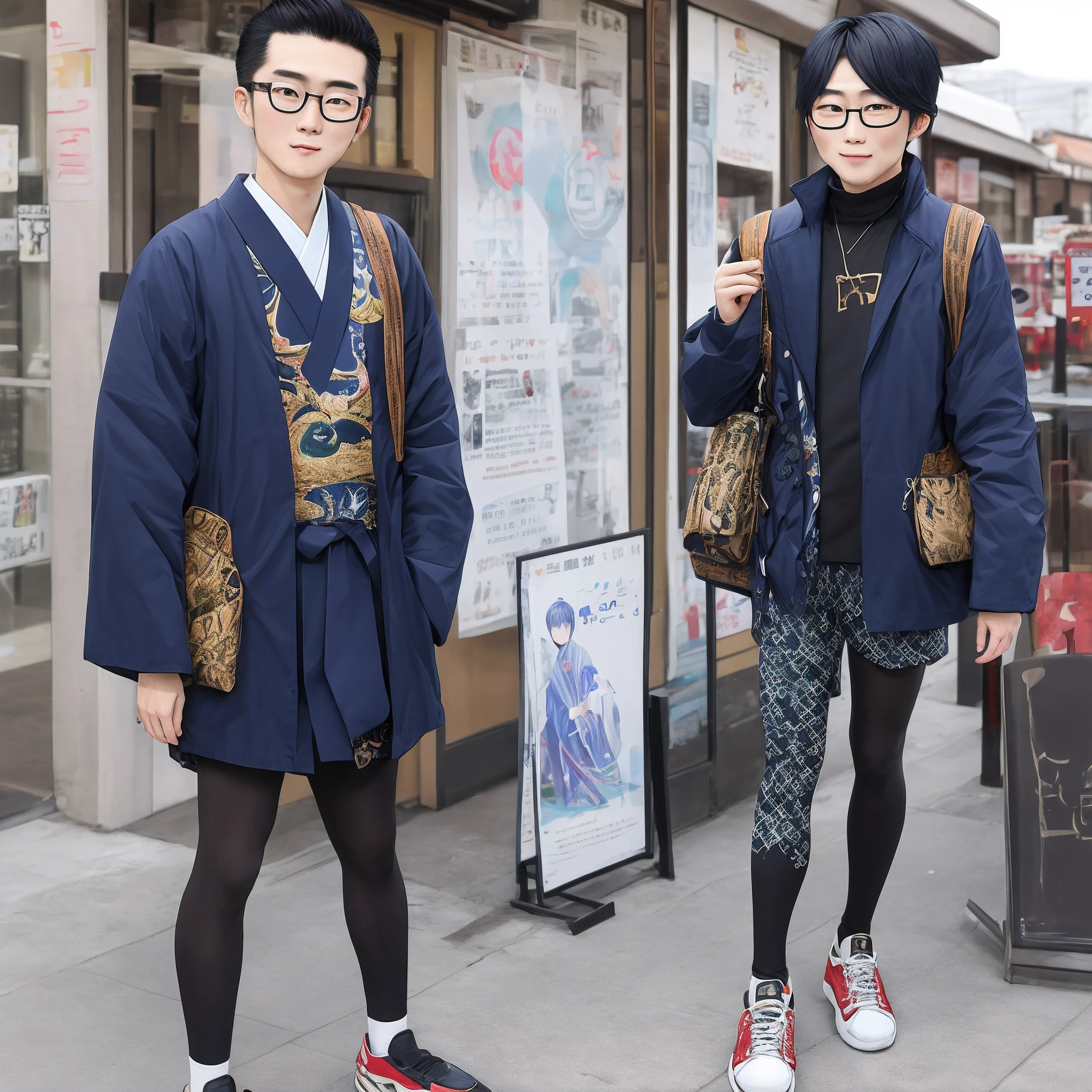 Genshin Ganyu tights glasses
