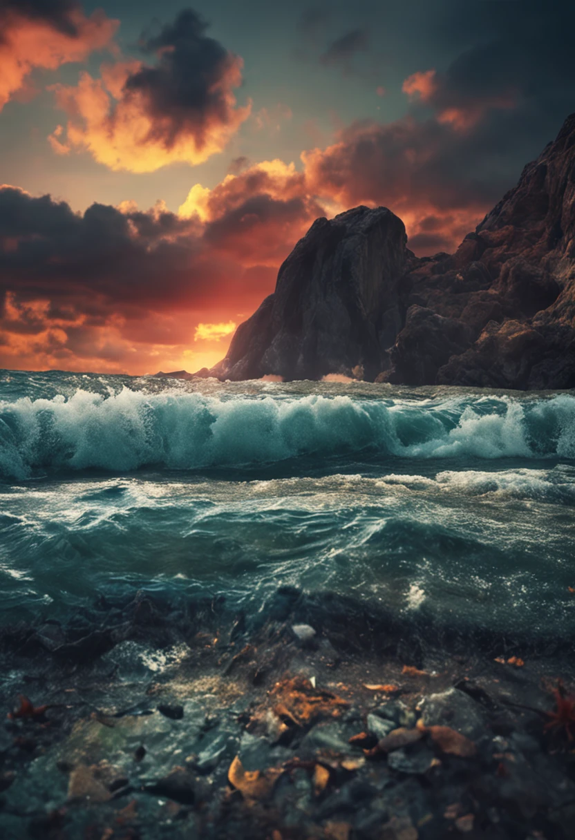 Polluted oceans