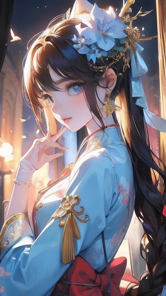 ((best qualtiy)), ((tmasterpiece)), (A detailed),1girll,独奏,angelicales, myterious