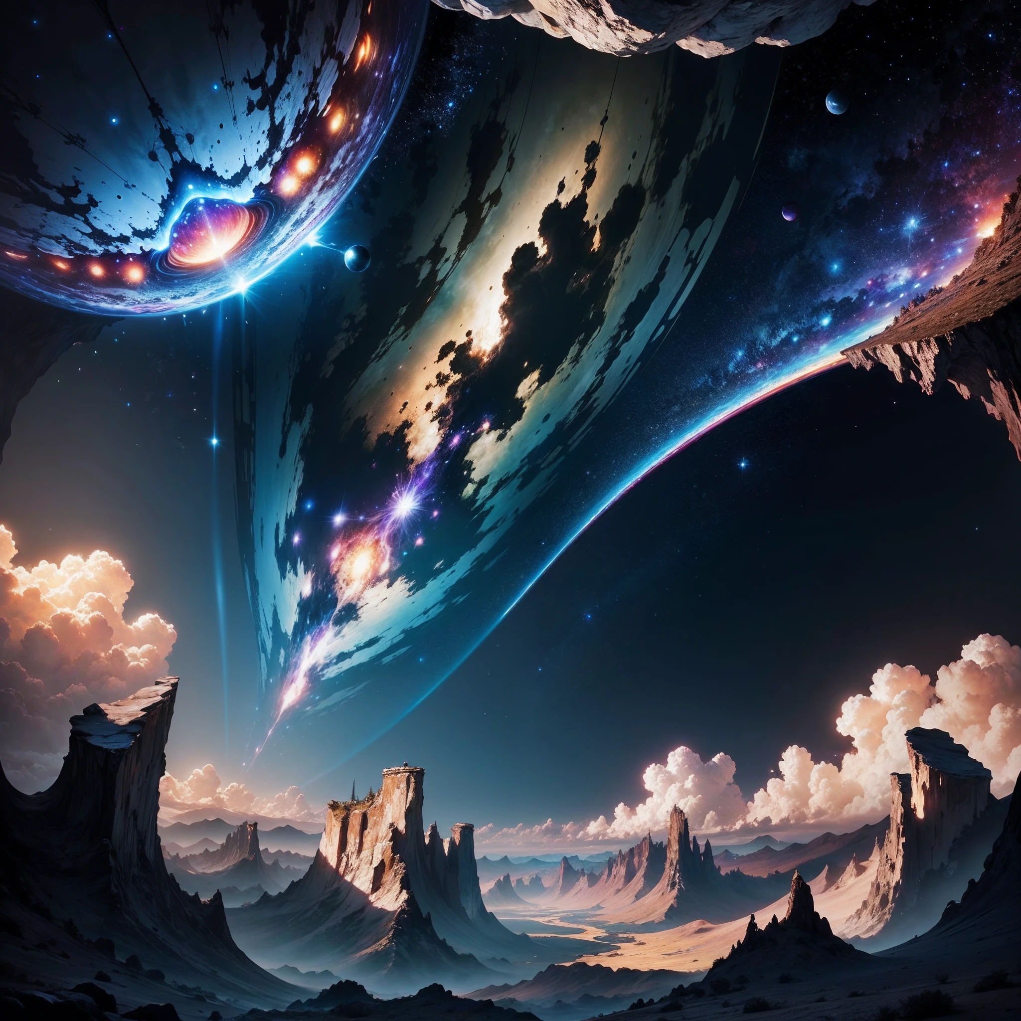 (high-detail、high-level image quality、8k)、(The Abyss of the Universe)