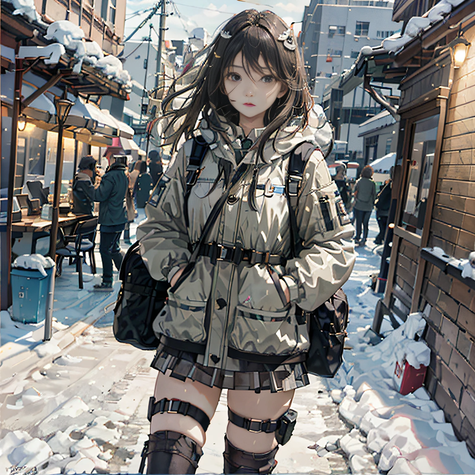 (Photorealistic), Beautiful lighting, Best quality, Realistic, Full body portrait, Real picture, Intricate details, Depth of field,