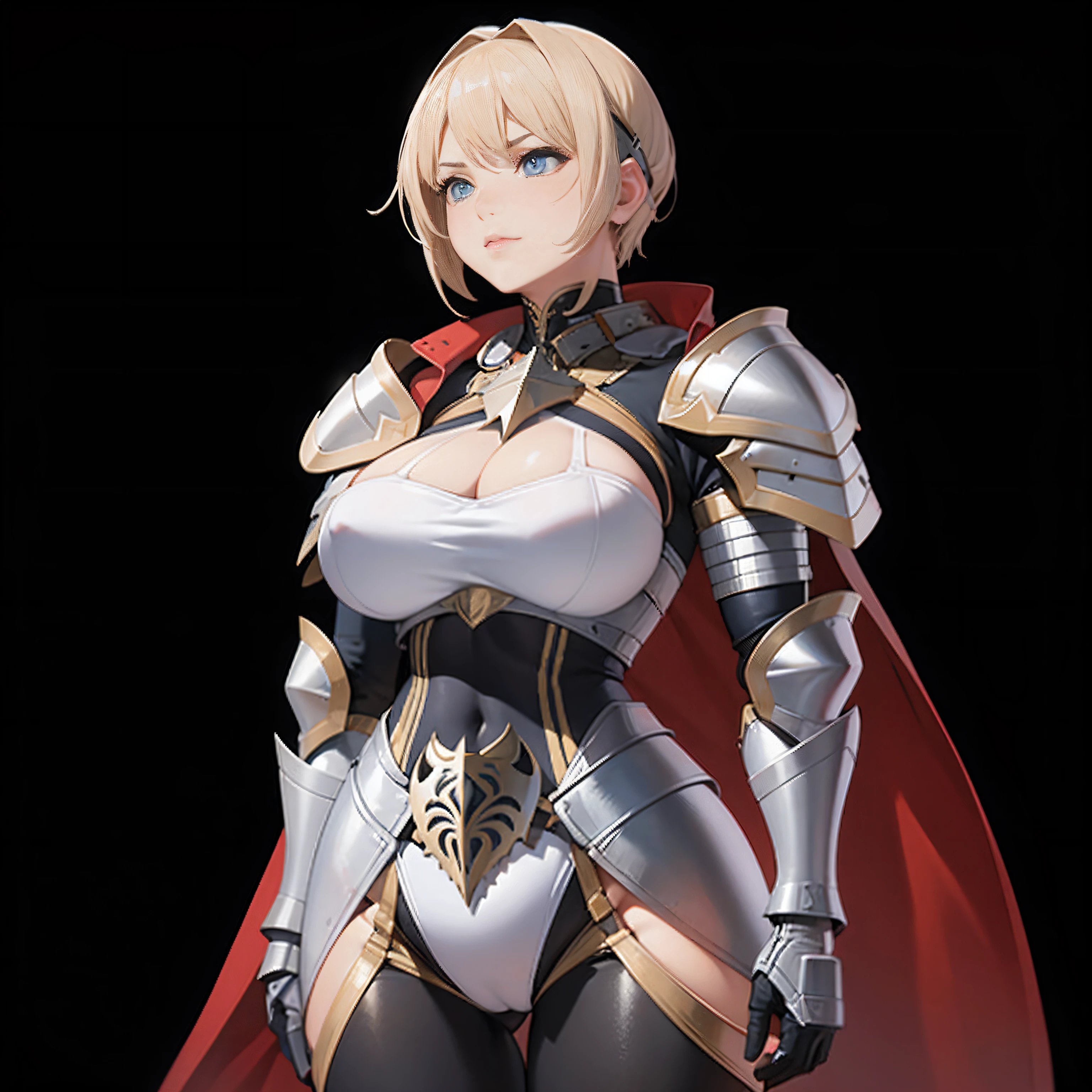 mujer con armadura completa tetas muy grandes