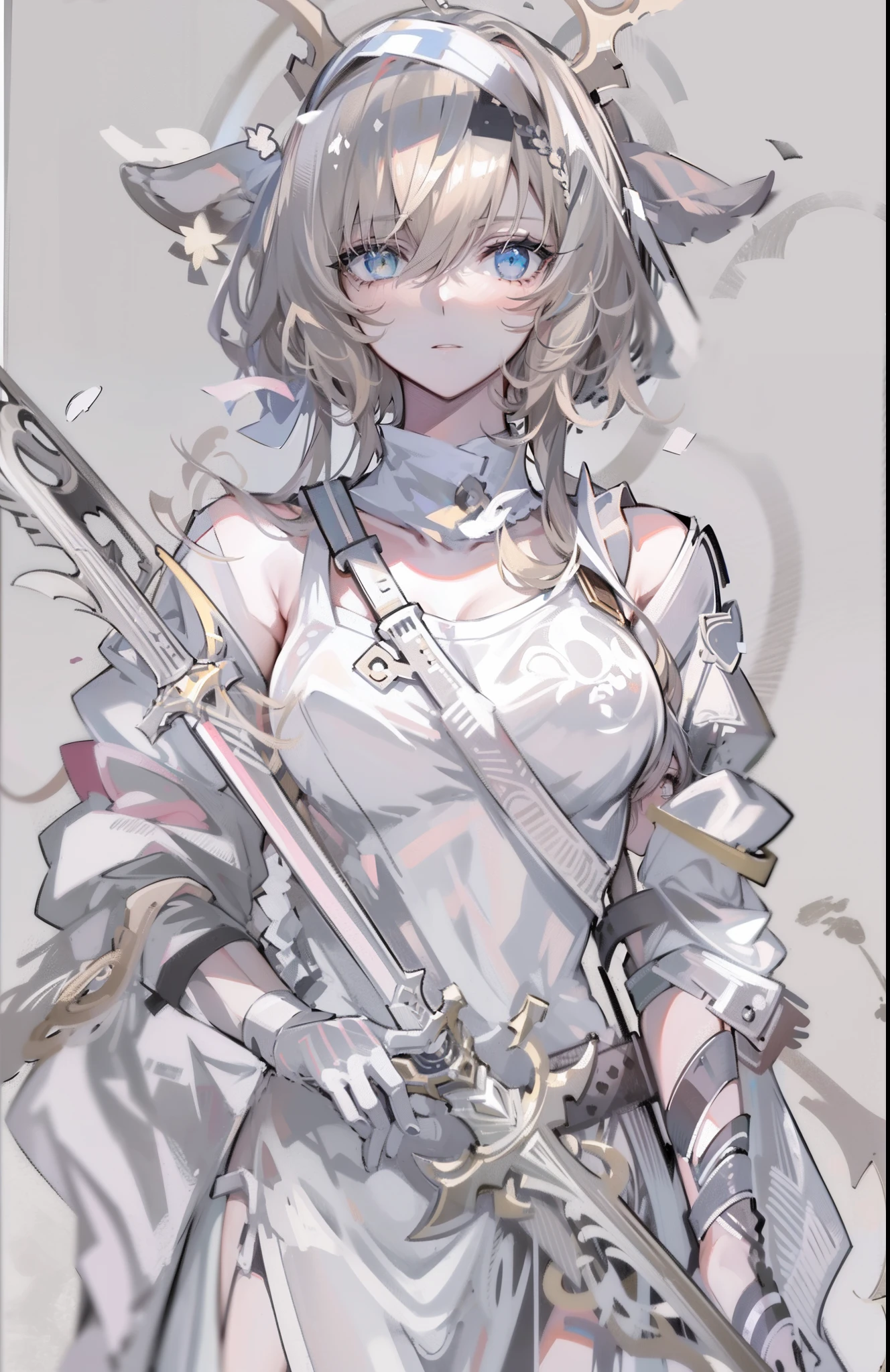 Sketch of a woman holding a sword and a sword, From the Ark of Tomorrow，Line sketch!!, sketchy artstyle, clean anime outlines, Line sketch, of a ramlethal valentine, clean lineart, linear art, heavy outline, intense line art, Rough sketch, thick lineart, an exhausted deity, [ conceptual art ]!!, perfect lineart