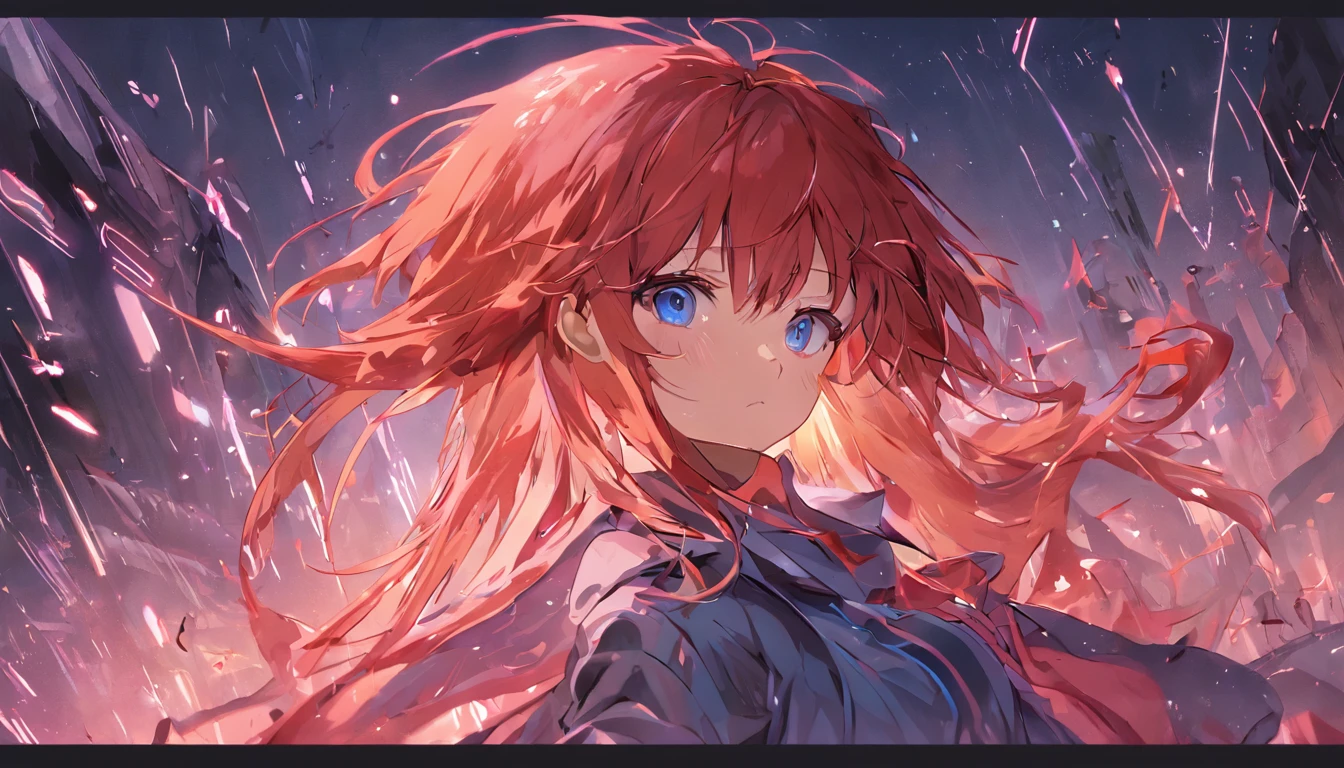 offcial art, Unity 8k壁纸, ultra - detailed, Beauty and aesthetics, big breasts beautiful, tmasterpiece, best qualtiy,Masterpiece,8K, Best quality, Ultra-detailed,best qualtiy,超高分辨率,1girl,asuka,A scene from the《Shin Evangelion》,Brownish-red hair,Blue pupils,dual horsetail,Red storm jacket,pleatedskirt