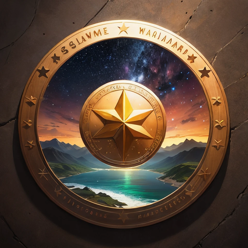 Round class emblem,Starlight included,A symbol of solidarity,Across the mountains, rivers and sea