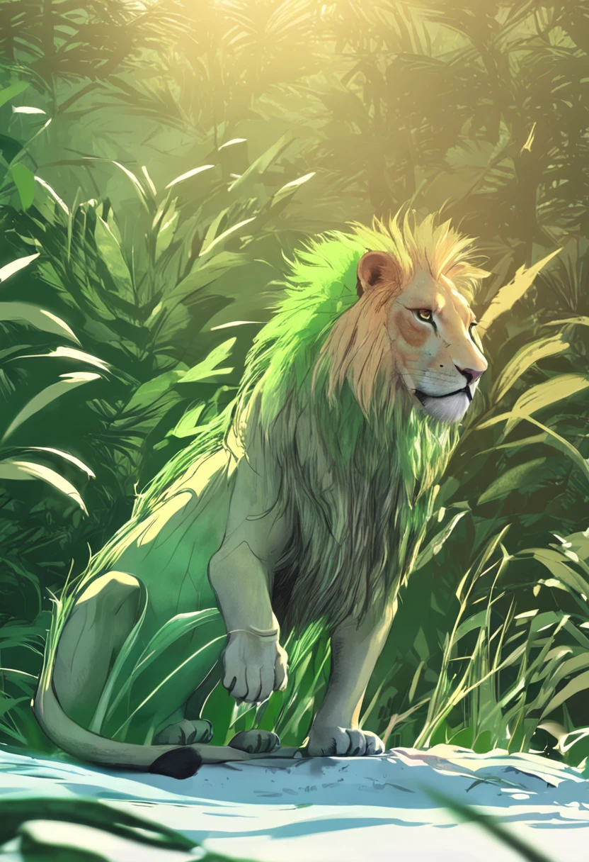 Green lion