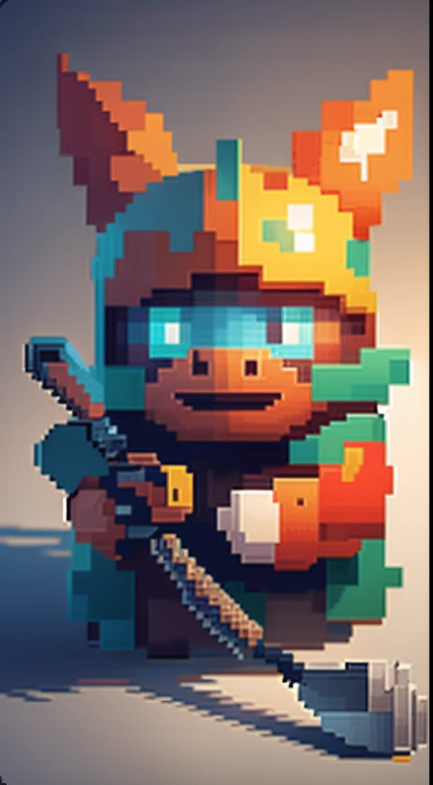 Pixel art axe