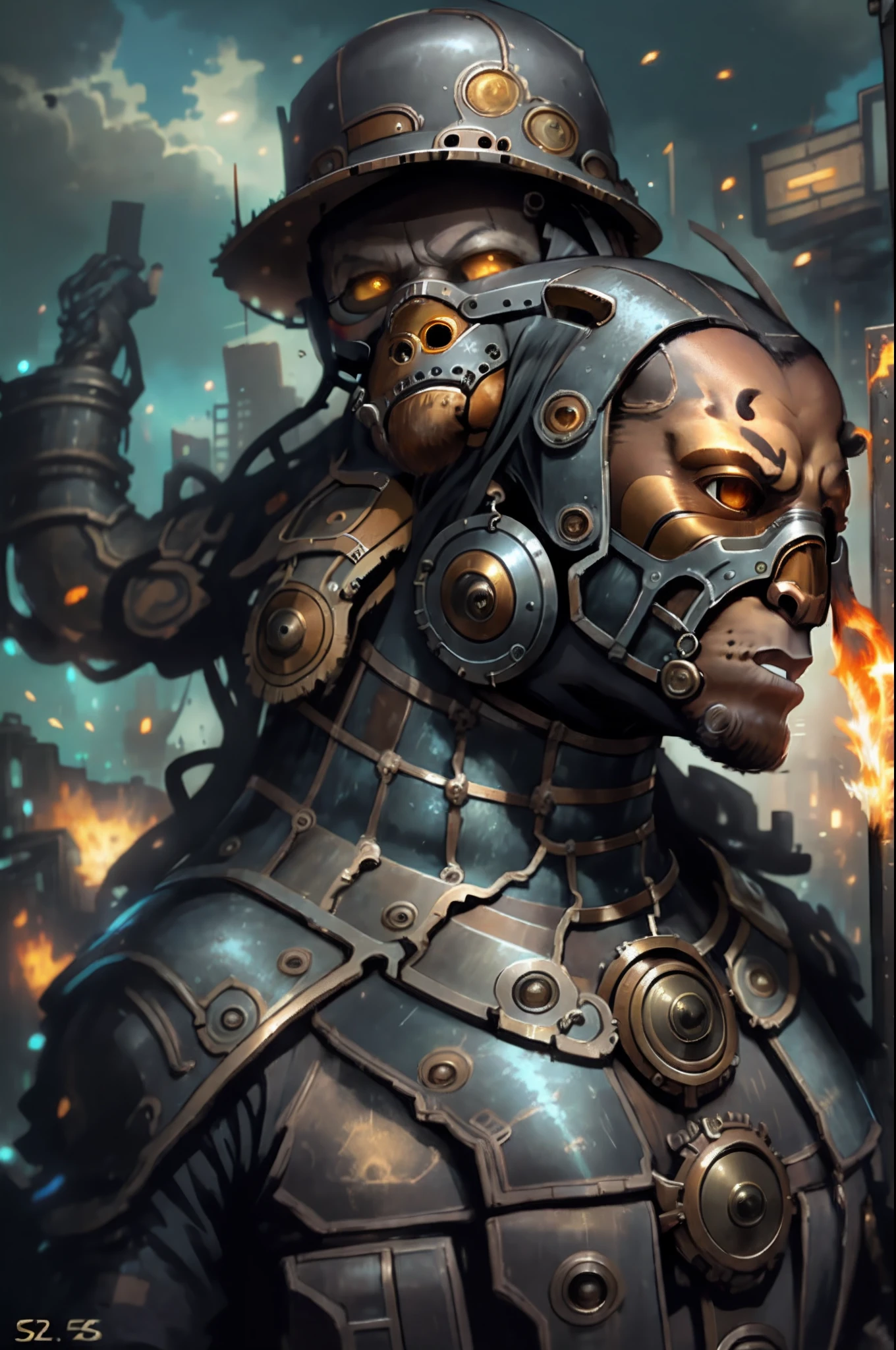 águila, steam punk, black, massive --auto --s2