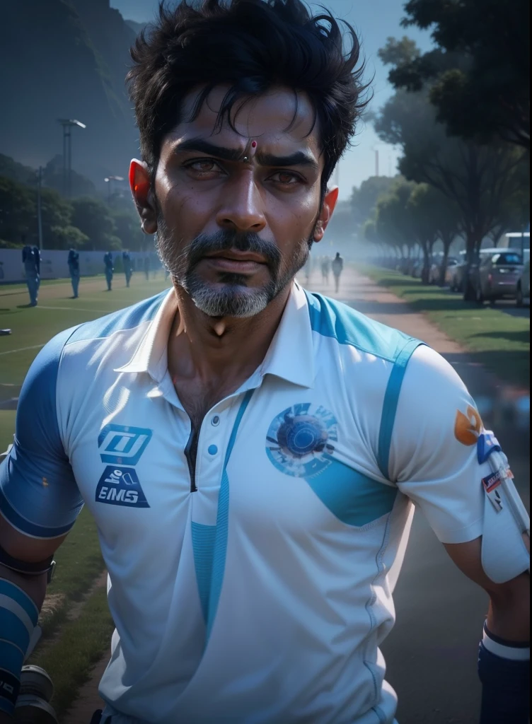 Indian cricket team sci fi look, ultra realistic 4k resolution