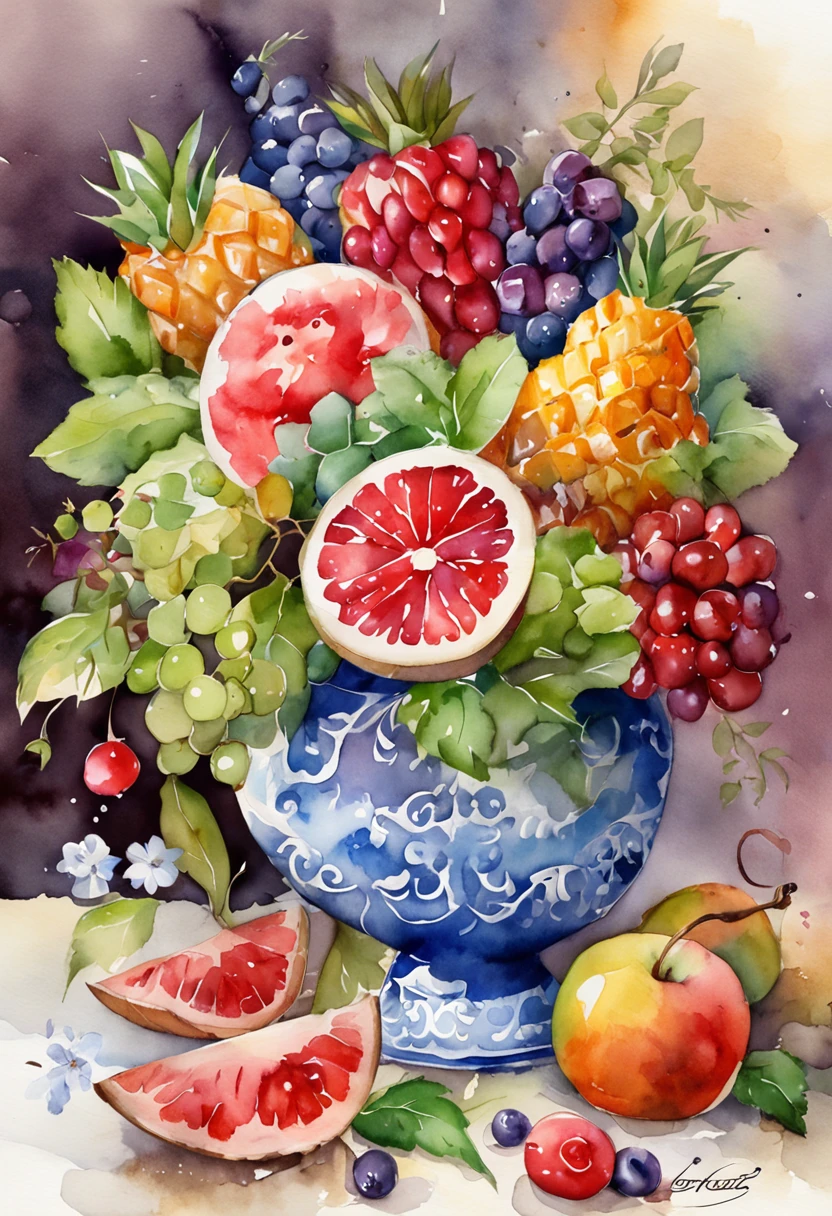 (Masterpiece: 1.2), (Best quality: 1.2), Glass sealed jar, Fruits, lewd juice, Magic potions, Colorful,, White background,, Masterpiece, Super detail, (Best quality, high resolution), Ultra HD, 32K, CGSTATION pop, Masterpiece, Best quality